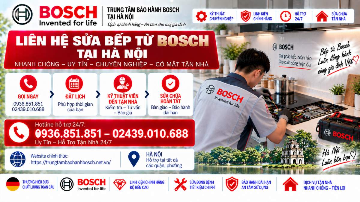 Liên Hệ Sửa Bếp Từ Bosch Tại Hà Nội Website chính thức: https://trungtambaohanhbosch.net.vn/