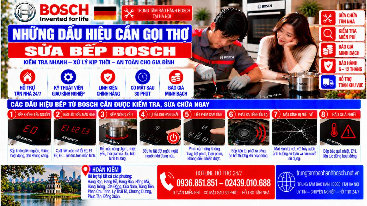 Những Dấu Hiệu Cần Gọi Thợ Sửa Bếp Bosch Website: trungtambaohanhbosch.net.vn