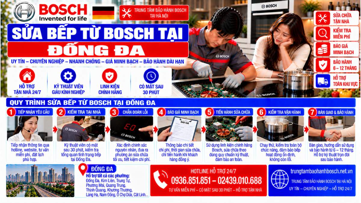 Sửa Bếp Từ Bosch Tại Đống Đa Website: trungtambaohanhbosch.net.vn